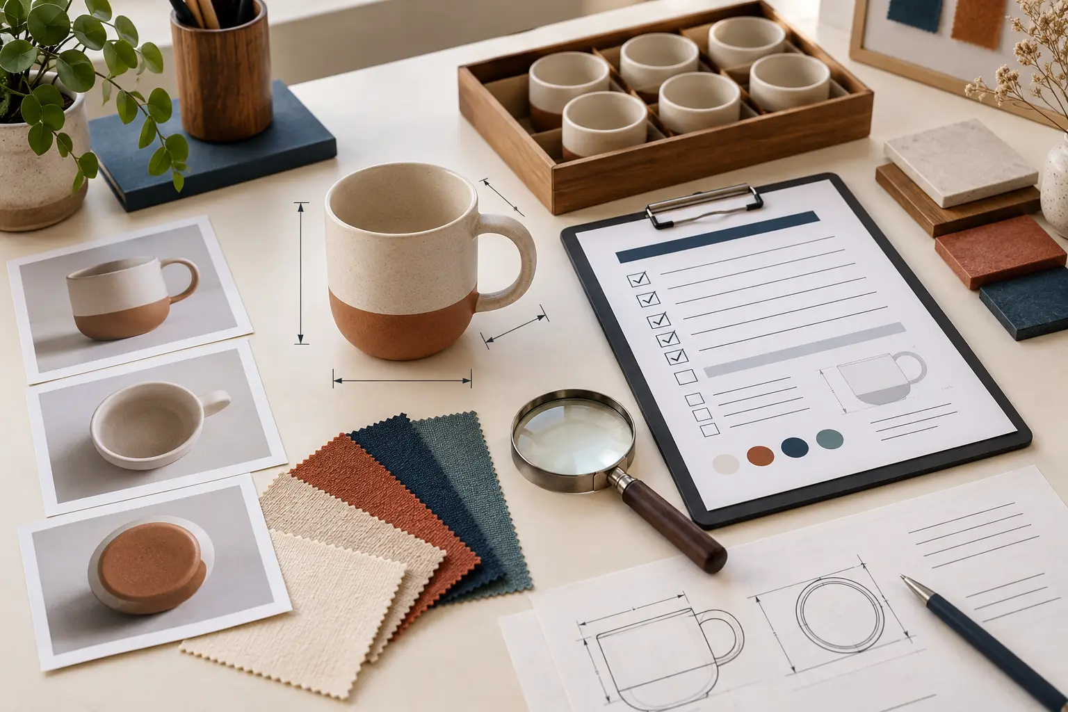 Product sample, material swatches and supplier-ready sourcing checklist